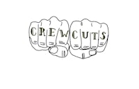 the logo for cremecuts is shown on a white background