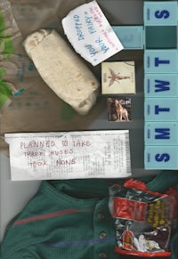 a piece of paper with various items on it