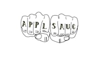 a drawing of a fist with the word applause on it