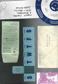 a piece of paper with various items on it