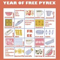 year of free pyrex